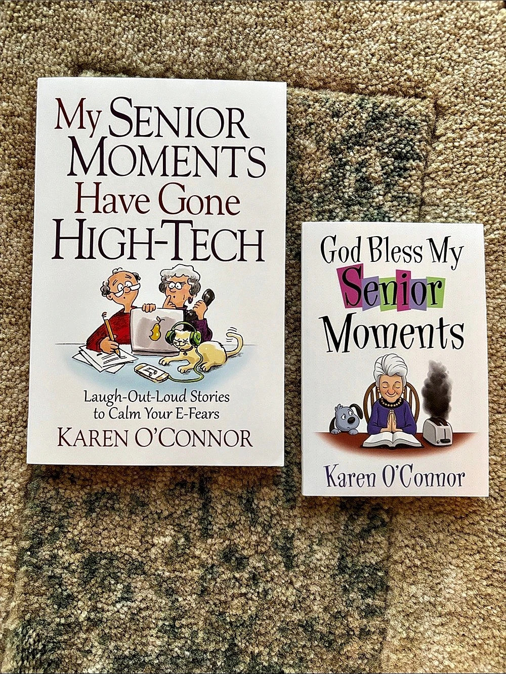 2 NWT BOOKS God Bless My Senior Moments by Karen O'Connor Paperback
